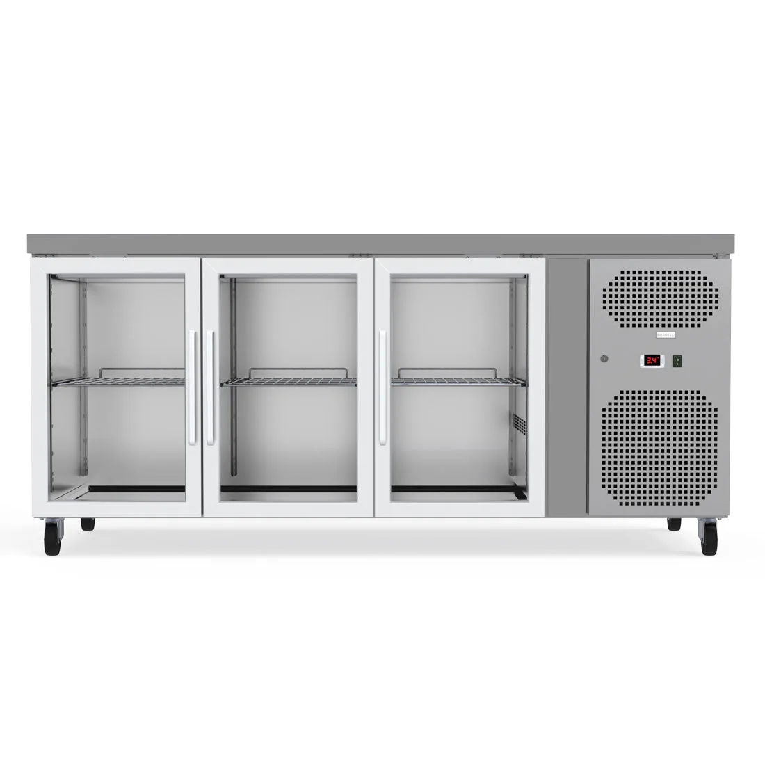 Borrelli commercial counter fridge, 3 door · 403L