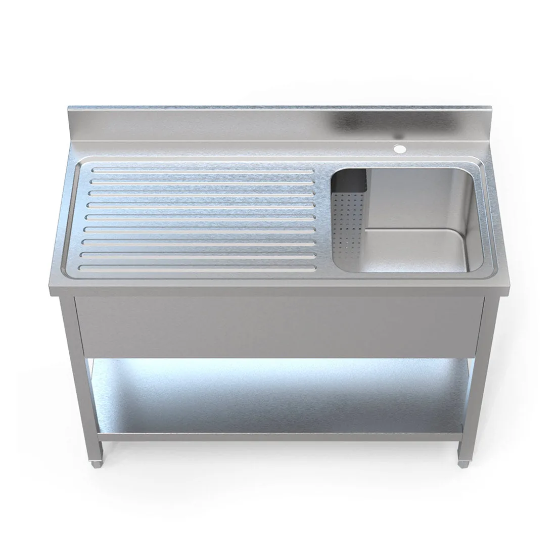 Borrelli commercial single bowl sink