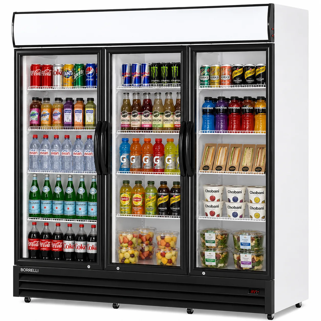 Borrelli 3 door display fridge